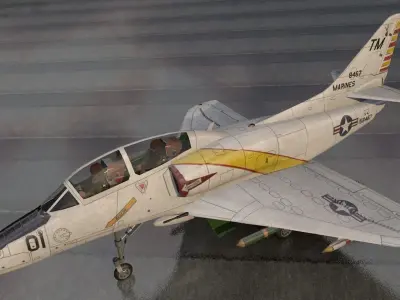 Douglas TA-4K Skyhawk 3D model