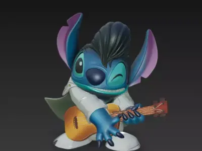 Stitch Elvis 3D print model