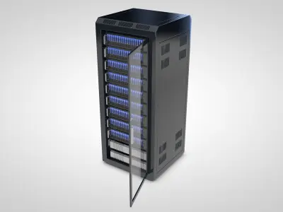 Server Rack 3D model buy