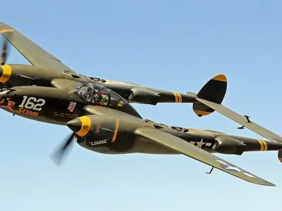 Lockheed P-38 Lightning 3D model
