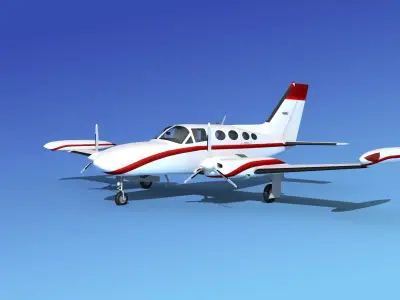 Cessna 421 Golden Eagle V12 3D model
