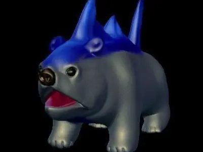 Tunabear triceratops 3D model