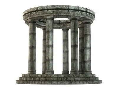 Stone Oracle Temple 3D model
