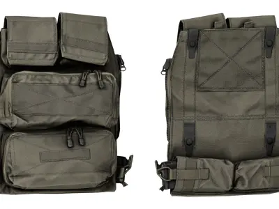 CRYE PRECISION ZIPON 2 POUCH PANEL Low-poly 3D model