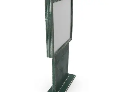 Street Advertising Billboard 11 Low-poly 3D model