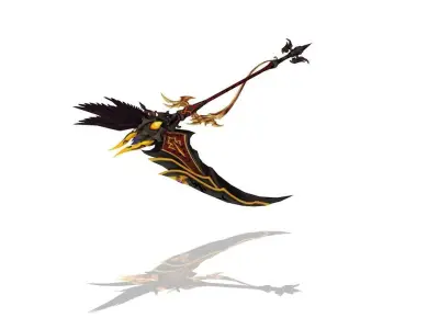 Angel Scythe Low-poly 3D model