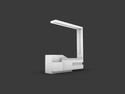 Information desk Free 3D model