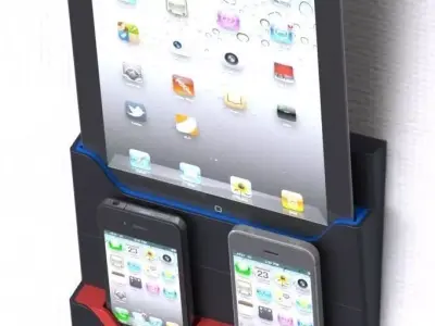 Rack for iPhones and iPads Free 3D print model