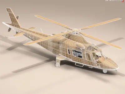 AW109 air ambulance 3D model