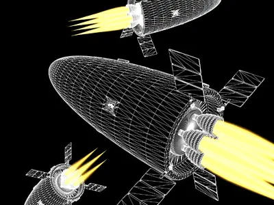 SciFi Drone Kill Spacecraft Vehicles 3D model