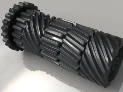 Gears metal 3D model