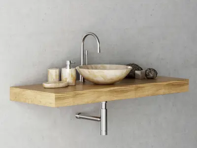 Washbasin marble mini 3D model