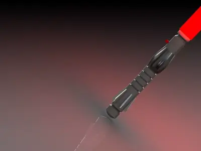 Sith Lightsaber Hilt Free 3D model