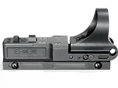 C-More Red Dot Sight Low-poly 3D model