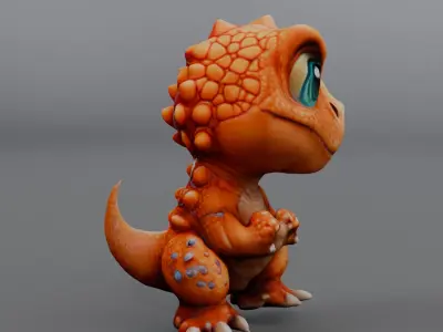 baby dinosaur 3D model