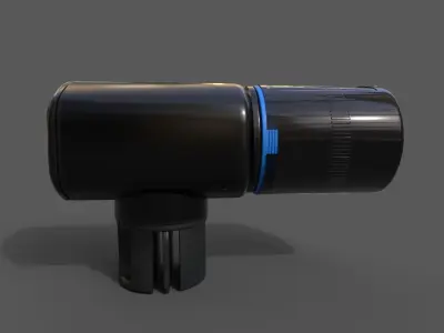 Automatic Fish Food Feeder low poly 3d model Low-poly 3D model