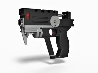 Blaster of Korben Dallas from movie The Fifth Element 3D model