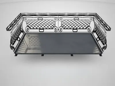 classic balcony 3D model