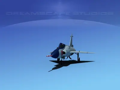 Convair F-102 Delta Dagger HAF 3D model