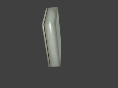 old panel model05 Low-poly 3D model
