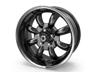 Legendary Wheel Co Minilite LW80 Charcoal 3D model