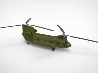 CH-47 Chinook helicopter 3D model