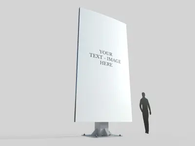 Billboard M6 Low-poly 3D model