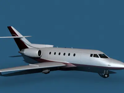Hawker Siddley 800SR V03 3D model