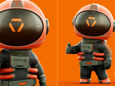 SPACE MAN-01 RIGGED 3D model