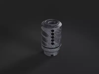 muzzle brake vol7 3D model
