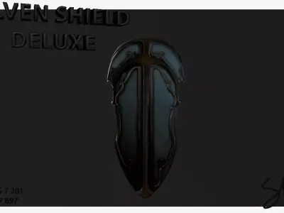 ElvenShieldDeluxe By SARL Free low-poly 3D model