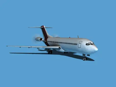 Boeing 7X7-2 Jet Fan V203 3D model