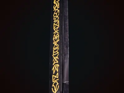 Sword of Titan Low-poly 3D model