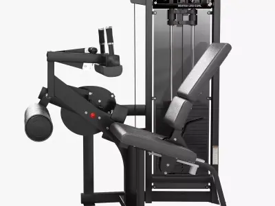 Hammer Strength Select SE Full Seated Leg Curl 3D model