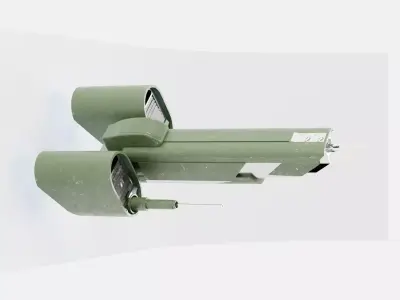 Green Metal Speeder Free 3D model