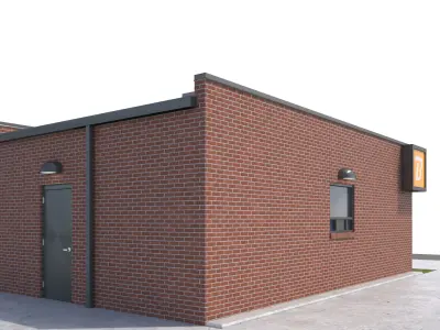 Commercial Building-029 Money Rates 3D model