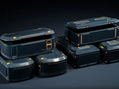 Ammunition Cargo Boxes 3D model