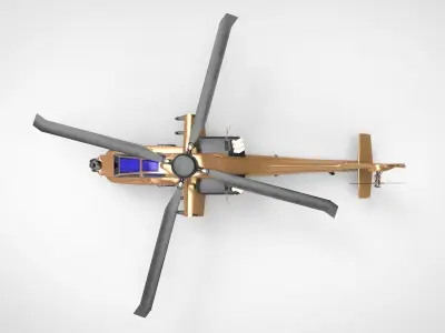 AH-64 Apache BRN 3D model