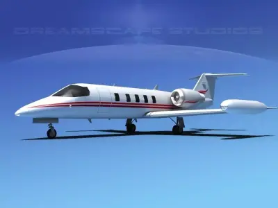 Gates Bombardier Learjet 35 V09 3D model