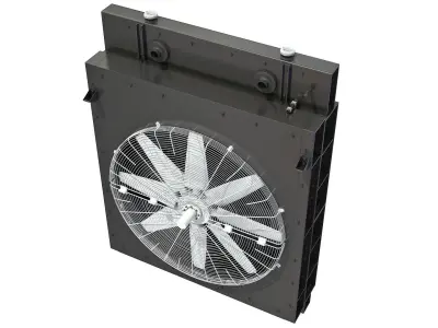 Engine Cooling System Radiator 3D model