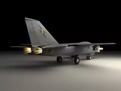 F111 Jet Fighter 3D model