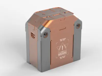 Sci Fi Engine Box 3D model
