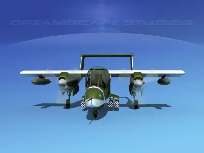 Rockwell OV-10 Bronco USMC 1 3D model