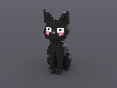 Lego Cat 3D model