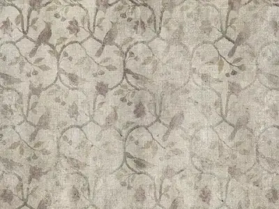 Faded Aviary Damask Wallpaper Texture  Texture