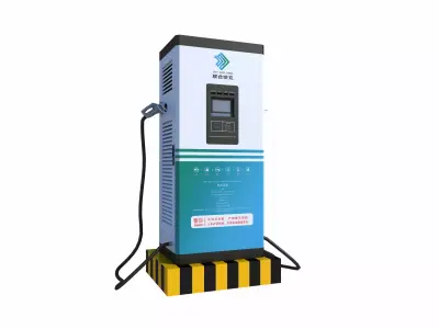 Electric Vehicle Charging Station 3D model