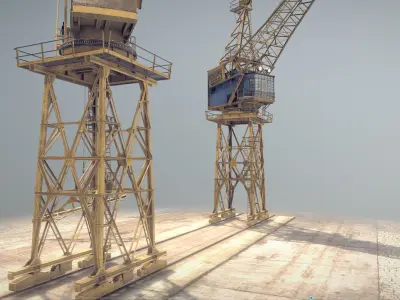 Crane STOTHERT-PITT livery ver-2 Low-poly 3D model