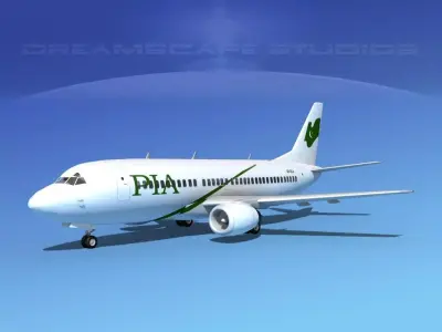 Boeing 737-300 PIA 3D model