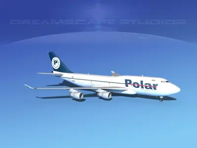 Boeing 747-400 Polar 3D model
