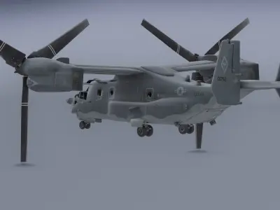 Oyspree v22 Low-poly 3D model